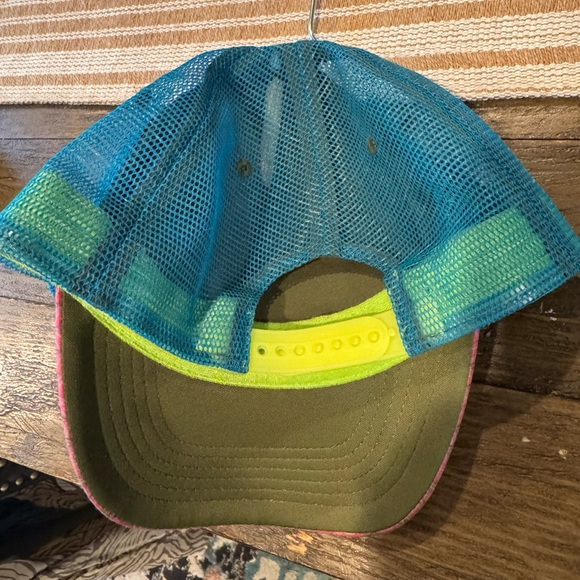 NATURAL LIFE “Be Happy” Women’s Multi-Print Colorful Trucker Hat One Size - Picture 4 of 6